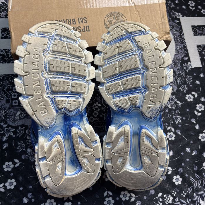 Balenciaga track faded blue