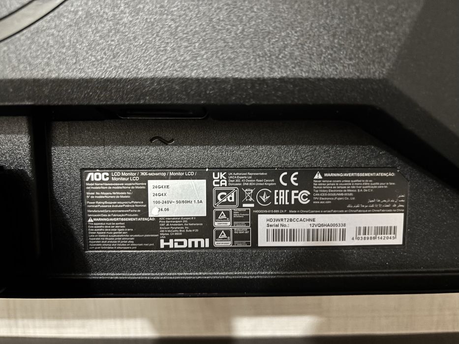 Monitor gaming 180 hz AOC