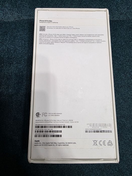 IPhone 15 pro max 256