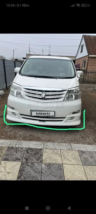 Обвесы Альфард губы спойлера