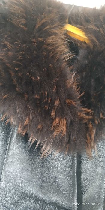 Кожаная дубленка