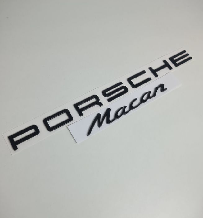 Pachet-Set-Emblema-Sigla-Logo-Stema-Spate-Haion-Porsche-Cayenne-Panamera-Macan-Negru-Lucios-Full-Black-Turbo-4-S-GTS-Poze-Reale-Calitate-Superiora