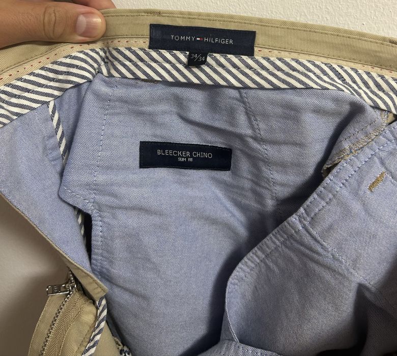Pantaloni Tommy Hilfiger chino bej masura 34/34