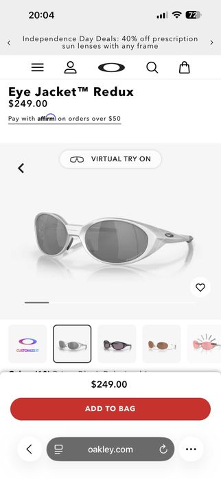 Oakley Custom Eye Jacket™ Redux
