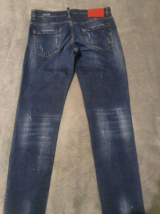 Blugi Dsquared 2, albastri, easy slim jean