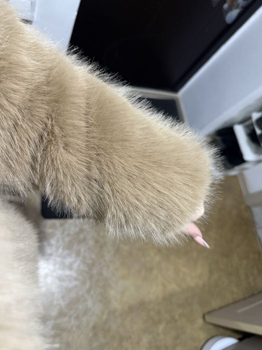 Шуба нат овчина под песец