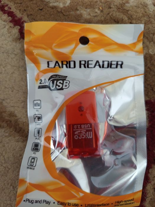 Картридер для  карт памятиUSB 2 гига