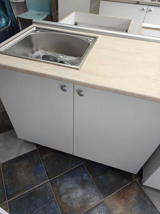 Нов кухненски шкаф с вградена мивка 100/60 за кухня