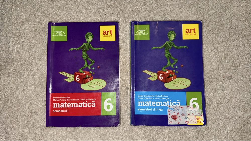 Manuale matematica clasa a 6a, Semestrul 1 si 2