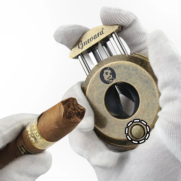 Комплект за пури Guevara – Двойна джет запалка + V-резачка за пури