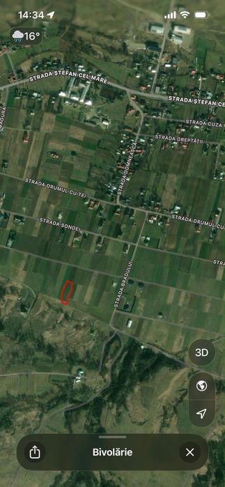 Teren vânzare Bivolarie Vicovu de sus