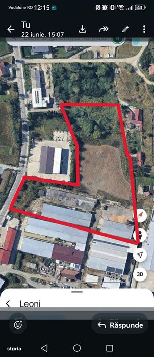 17.000 mp teren intravilan+hale 2.000 mp-Drumul Tărpiului  BISTRITA