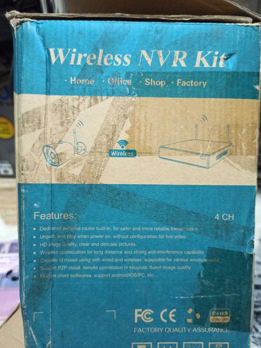 Продам комплект беспроводного видеонаблюдения