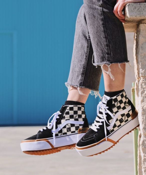 Vans SK8 Hi Stacked Checkerboard, размер 38