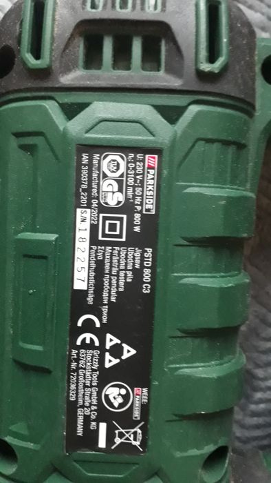 Прободен трион Parkside 800W