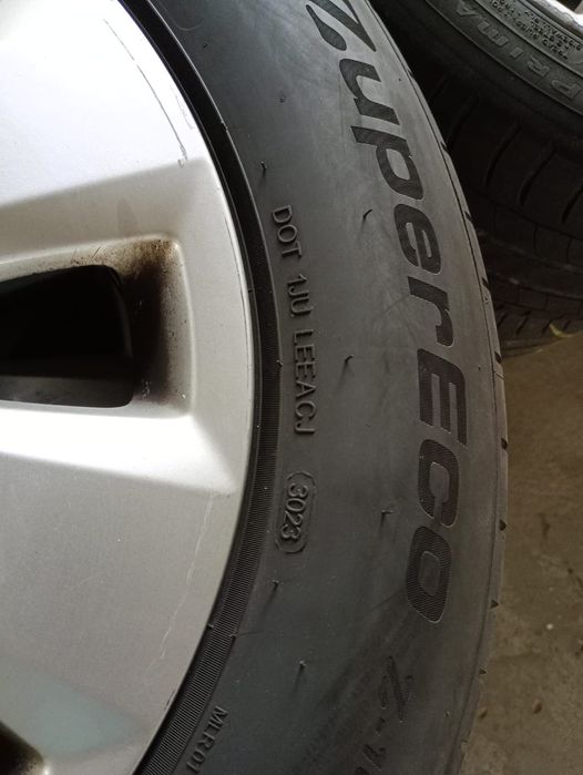 4 Jante 5x112 R16 audi A4 A6 anvelope vară 225/60/16 6mm dot3023