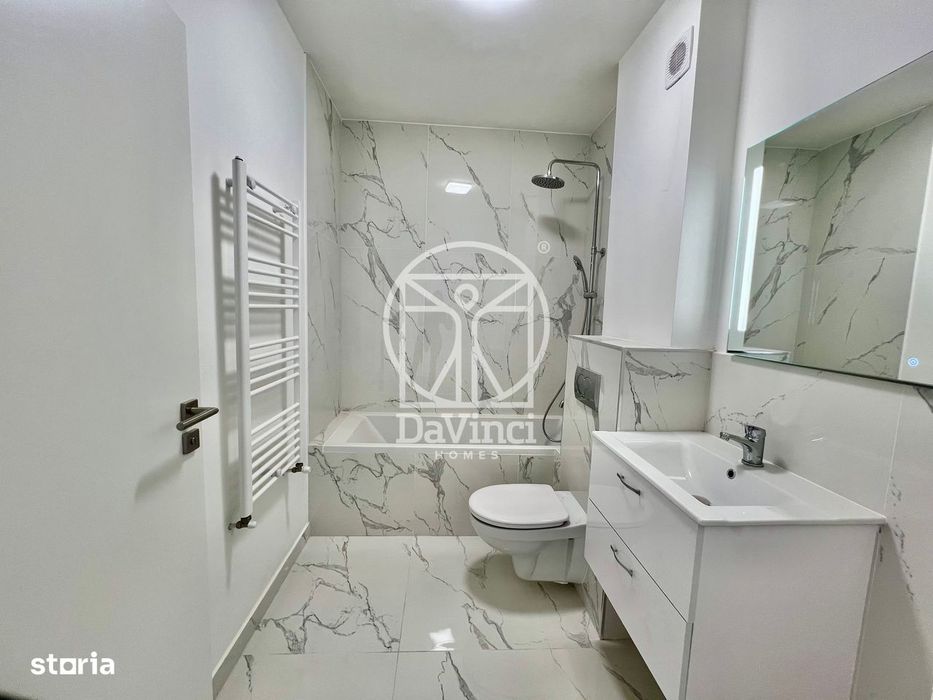 Apartament 2 camere, intabulat, la cheie, etaj 1 - 52 mp, terasa 10.41