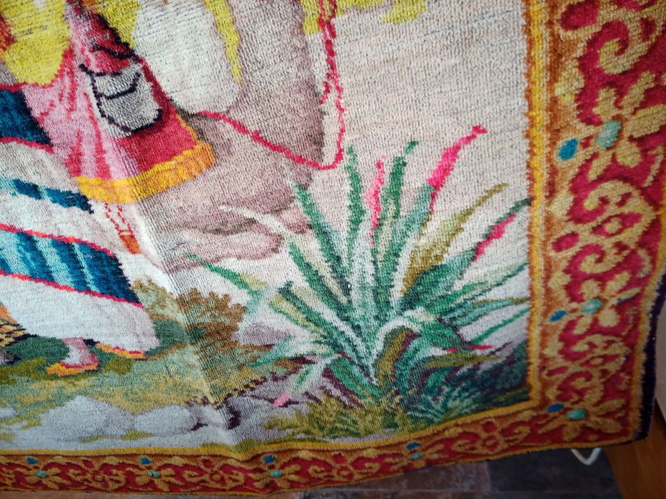 Килим,тъкан от вълна!Арабски мотиви,произведен в Анадола 1915-1920г.,
