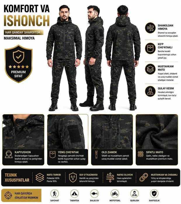 Maxsus forma Спецодежда UNIFORMA Taktik forma