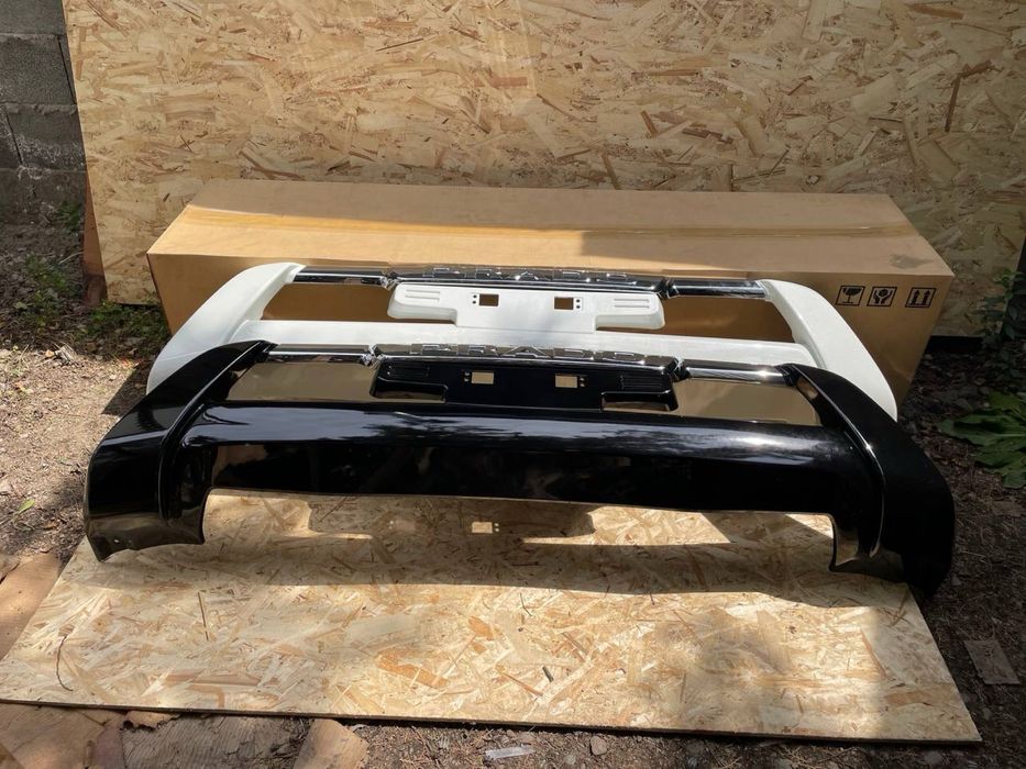 Губа переднего бампера на Прадо 13-17