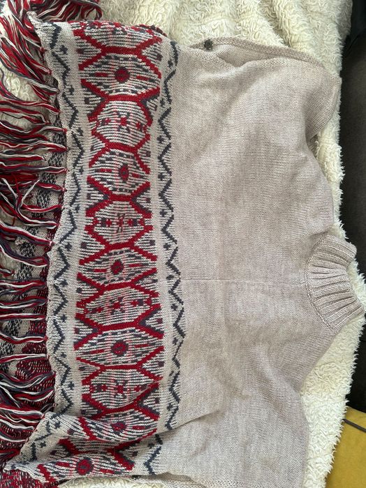 Пончо с коледни мотиви