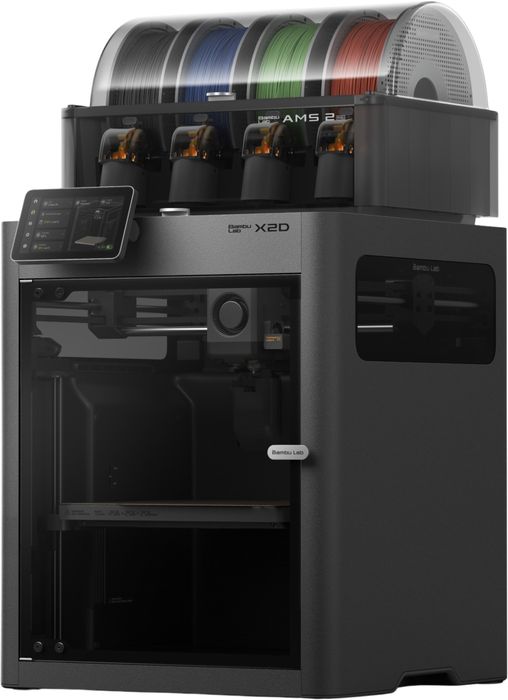 Bambu Lab X2D Combo — AMS 2 Pro bilan, 2 ta nozzle, kafolat