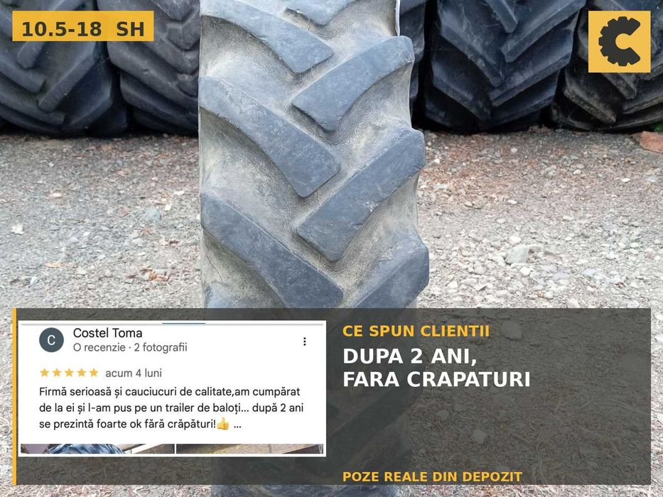 Cauciucuri 10.5-18 Continental Anvelope Tractor SH REDUS Garantie Factura John Deere Fendt Case IH