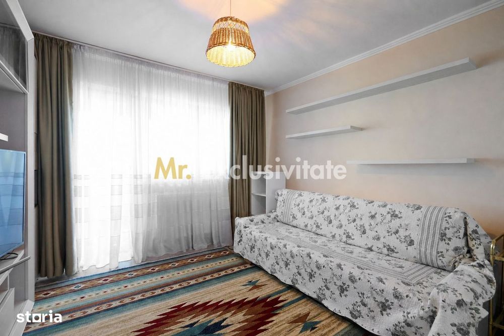 Apartament cu 3 camere, 2 băi și balcon închis | Exercițiu