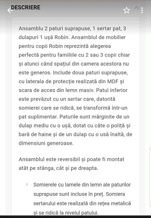 Pat supraetajat copii + birou