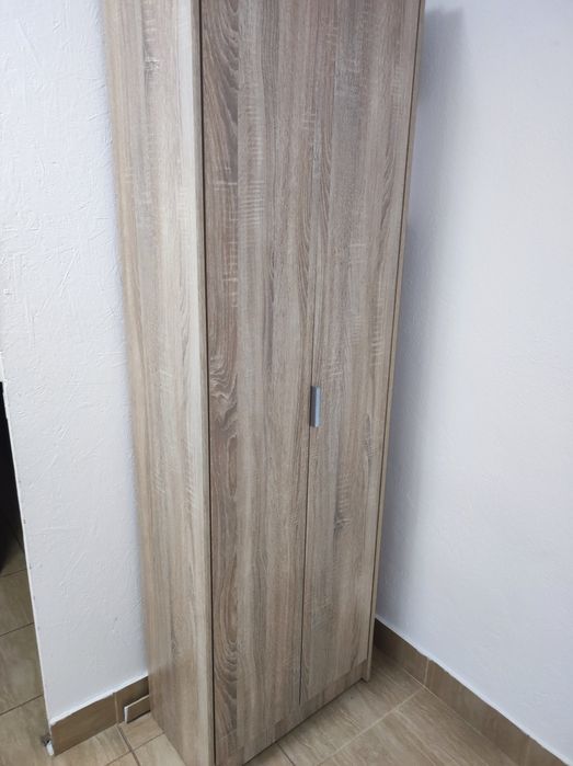 Dulap înalt cu rafturi, stejar, 60 × 190 cm – 2 bucăți