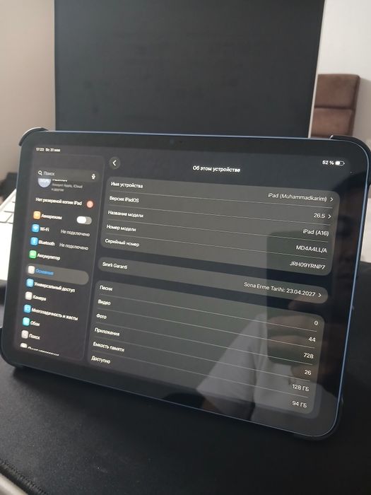 Yangi ipad 11 A16 sotiladi