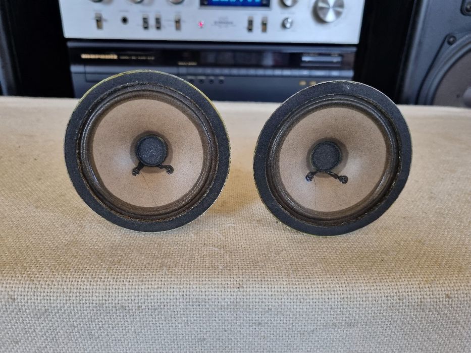 Set Difuzoare Medii Grundig. 4 ohms, 10 watts, 8,9 cm. Impecabile
