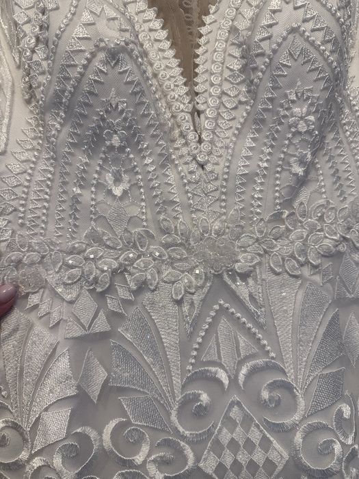 Rochie de mireasă + voal scurt
