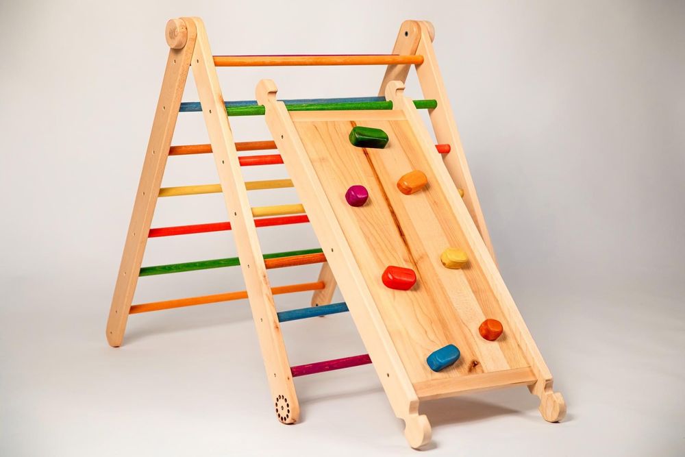 Triunghi Pikler cu rampa/tobogan NOU