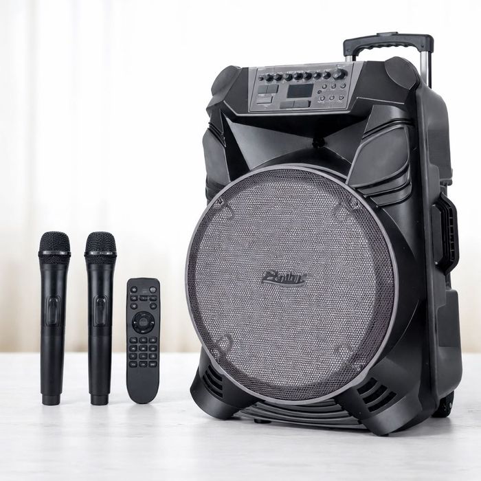 Продавам мощна караоке/парти колона с микрофони – като нова!  Zephyr ZP 9999 B15. Лично предаване Слънчев бряг (само лично предаване)