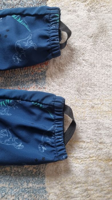 Salopeta anti-vant captusita cu fleece marimea 128