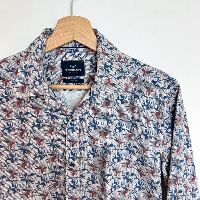 Мъжка риза Teodor, slim fit