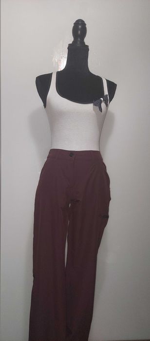 Pantaloni office Zara, maro