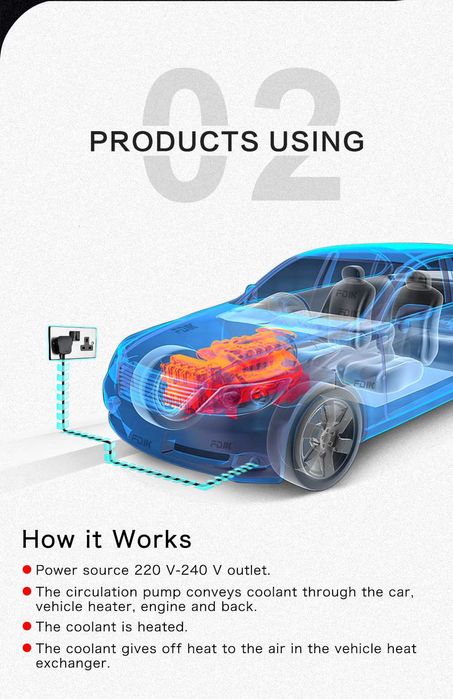 Печка за кола,бус,камион.Нагревател за двигател(антифриз).