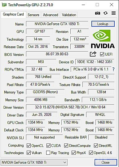 I.5-9400f • Ozu 16.GB • GTX.1050 Ti 4.GB