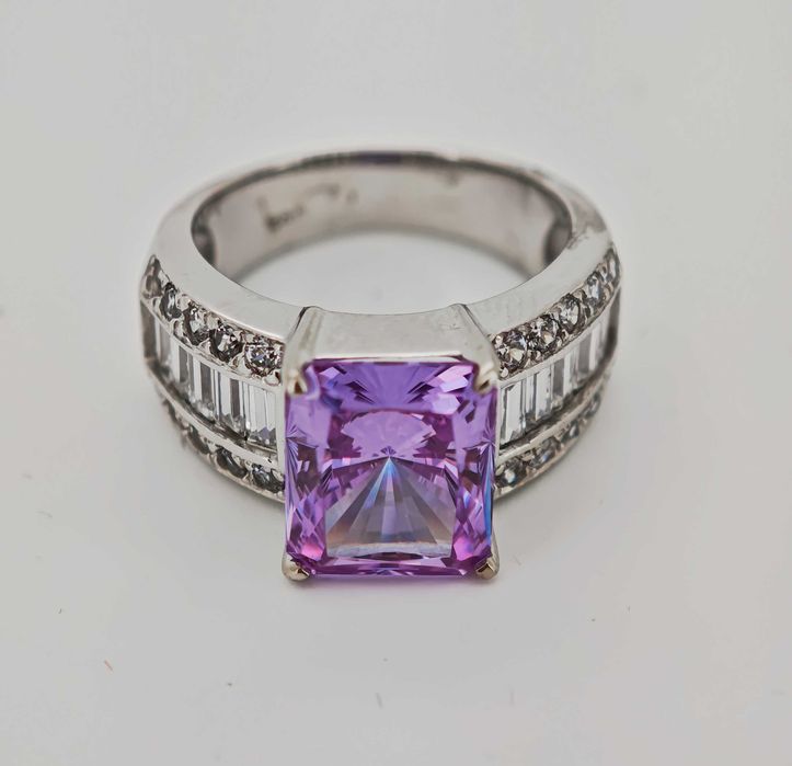 Inel aur 14k cu zirconii 9,3gr