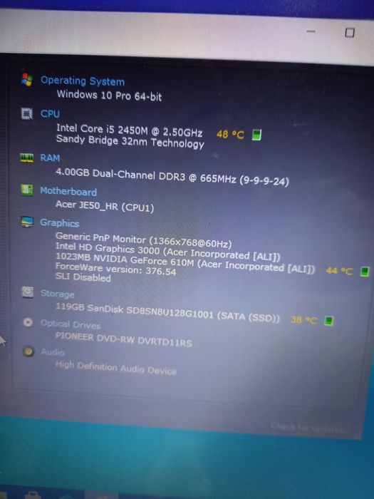 Laptop i5 ssd 128,video 1gb
