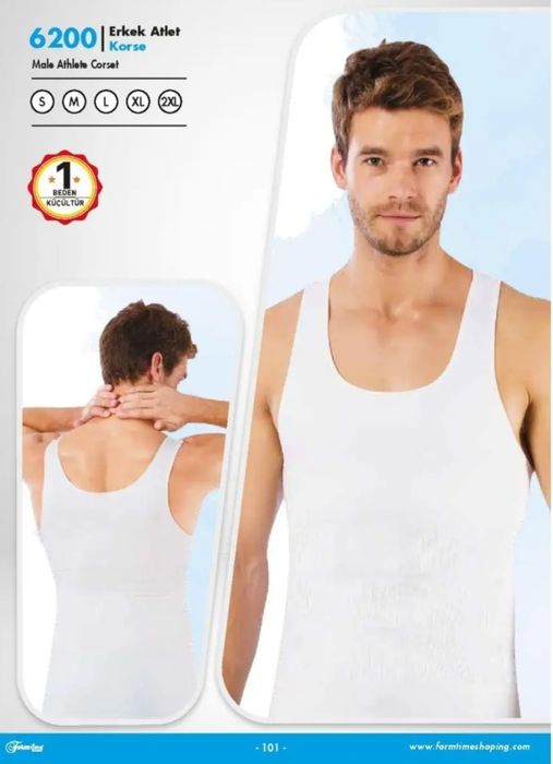 Корректирующий утягивающий мужской майка Form Time Турция