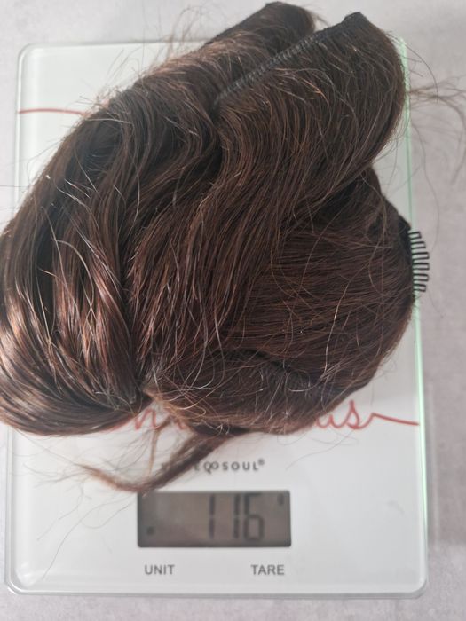 Естествена коса на щипки 116гр