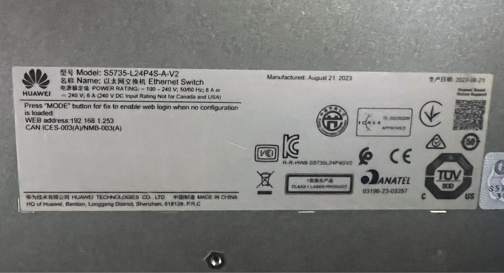 PoE Коммутатор Huawei S5735-L24P4S-A-V2
