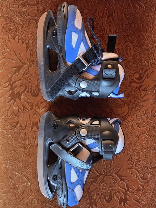 Коньки детские синие