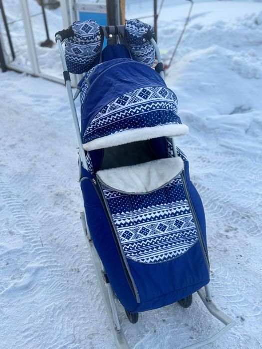 Продам зимние тёплые санки для детей