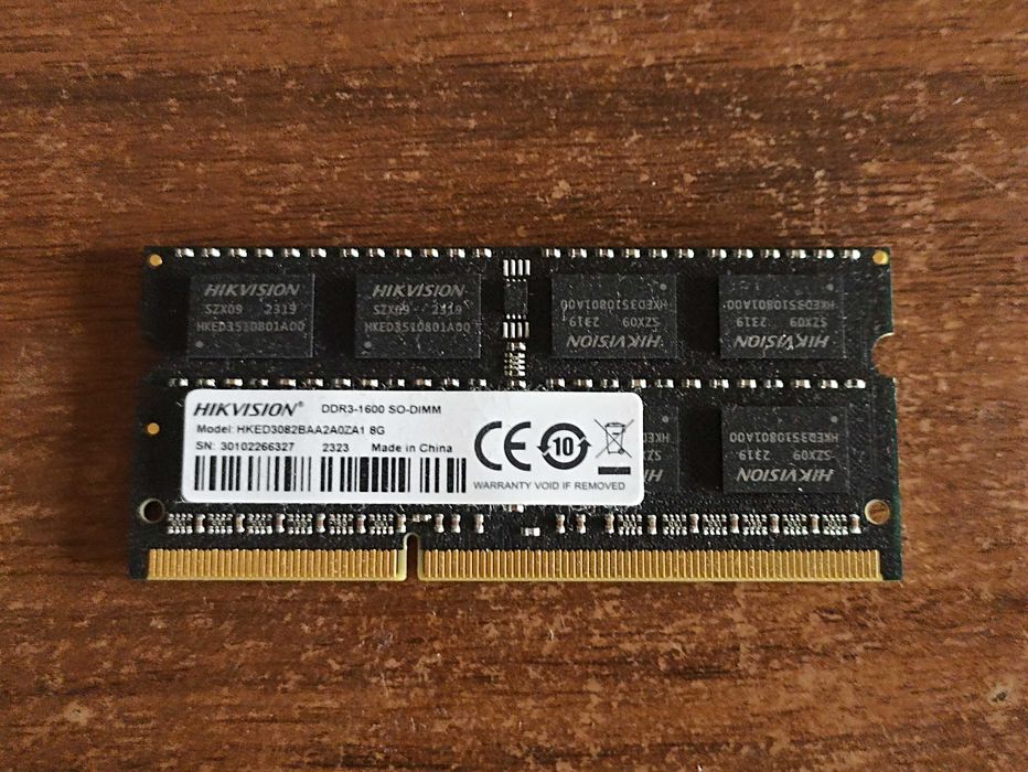 ОЗУ RAM DDR3 1600 Mhz 8 GB SO-DIMM поддерживает 1333 мгц