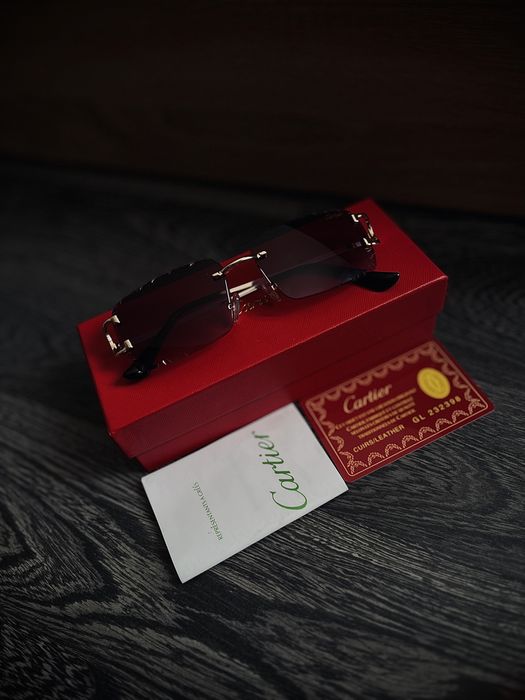 Cartier Santos Rimless Луксозни мъжки слънчеви очила