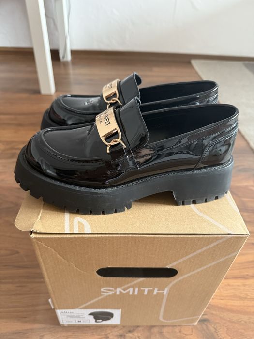 Nine West лоуфъри с дебела подметка WFA2998-1 Черен